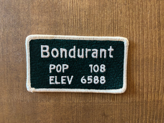 Bondurant Road Sign Patch